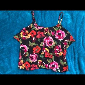 Roses string crop top